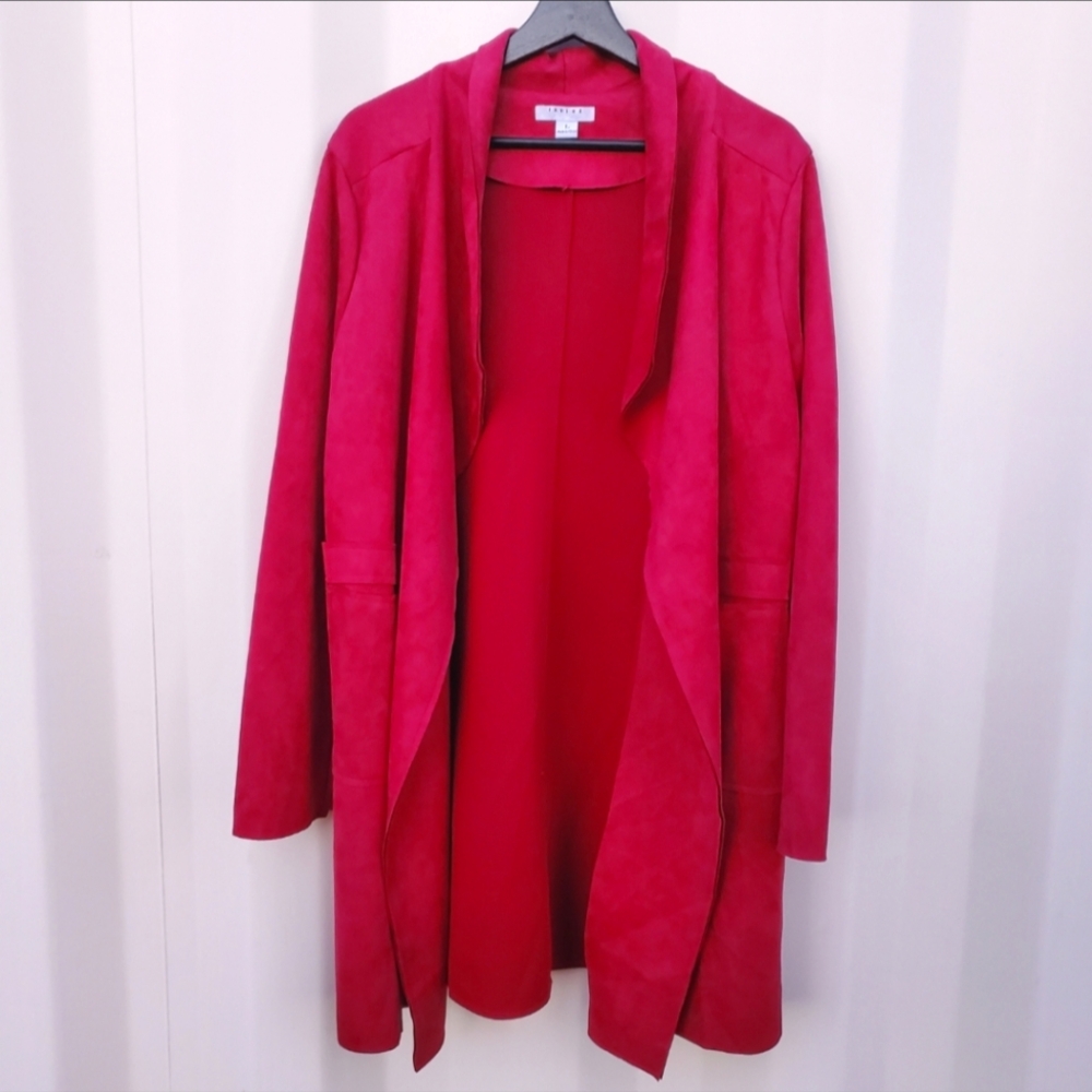 Elegant Red Women's Cardigan